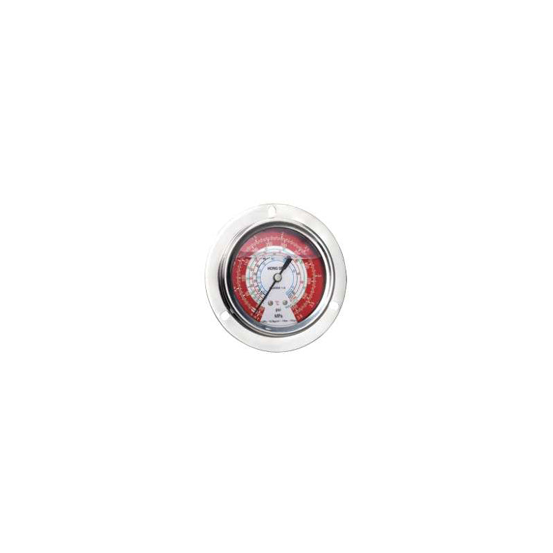 Μανόμετρο Υψηλής Πίεσης Αξονικό με Φλάντζα και Λάδι Γλυκερίνης Φ63 mm Βιδωτό 1/4 242#H
