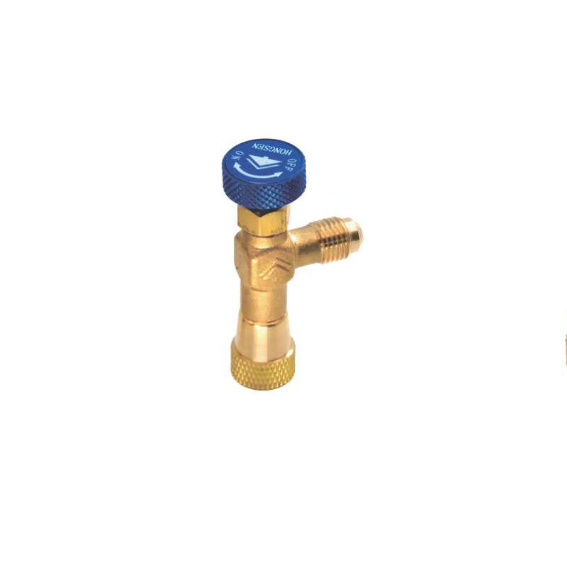 Βαλβίδα Πλήρωσης Φρέον Γωνιακή Βιδωτή 1/4 x 1/4 HS-1222