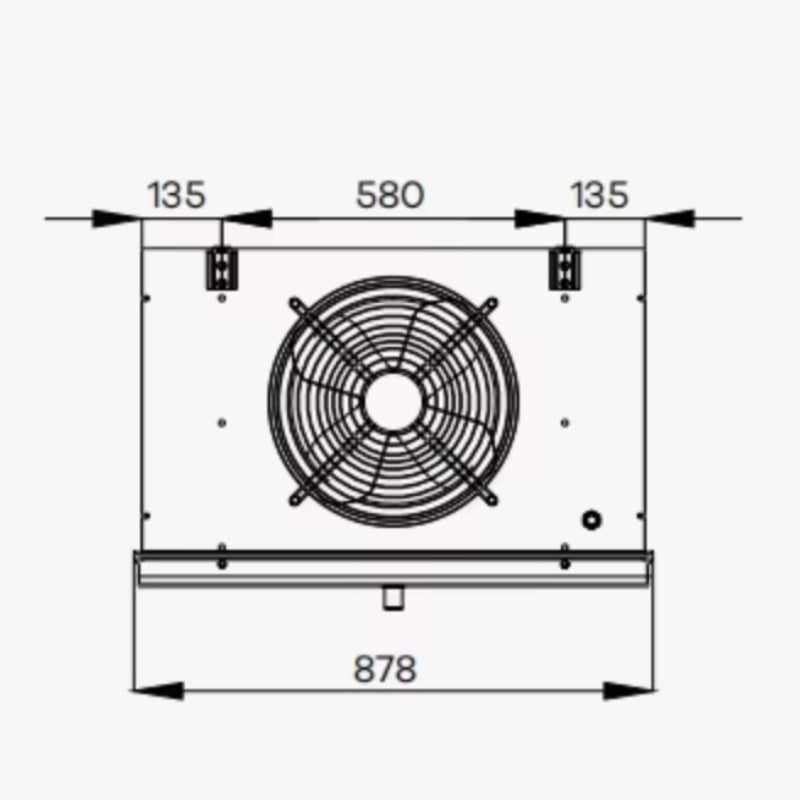 Στοιχείο Ψύξης Κύβος 87,8x48x57,2Υcm 6mm με 1 Ανεμιστήρα Φ400mm και Επιφάνεια Εναλλαγής 12,5m2 HS401AD02.5