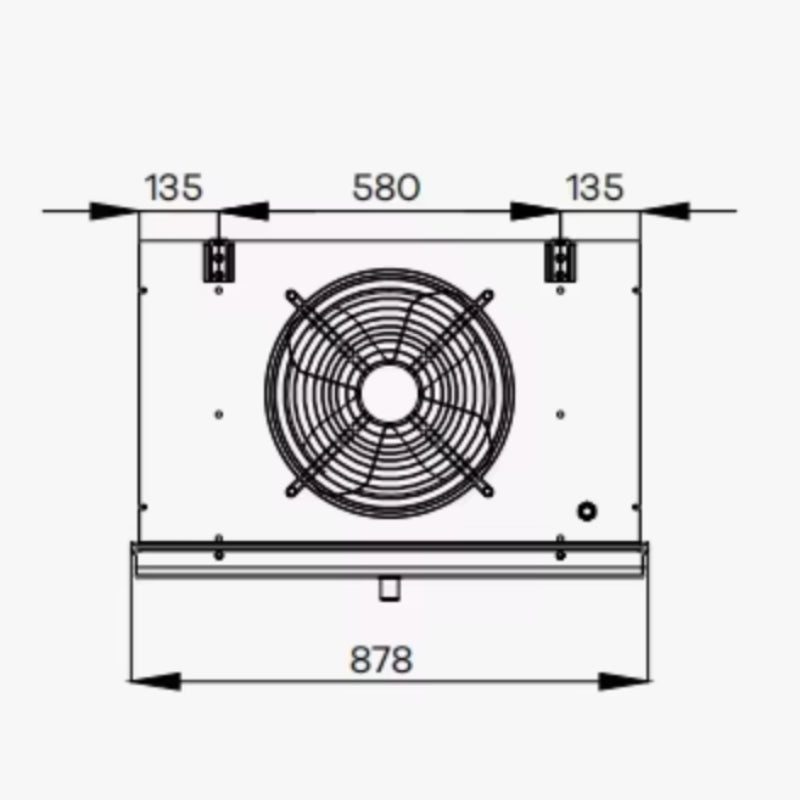 Στοιχείο Ψύξης Κύβος 87,8x48x57,2Υcm 6mm με 1 Ανεμιστήρα Φ400mm και Επιφάνεια Εναλλαγής 18,7m2 HS401AD03.0